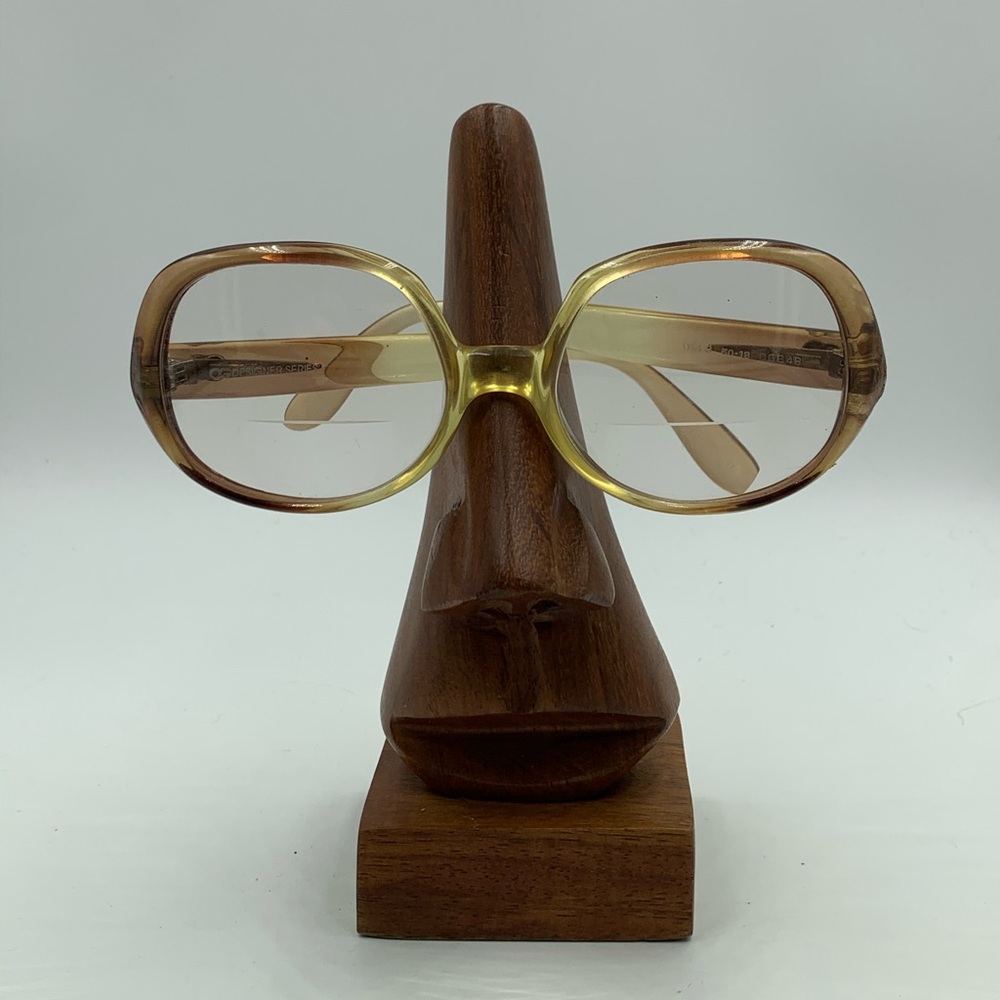 Vintage OG OG648 Brown / Yellow Oval Sunglasses